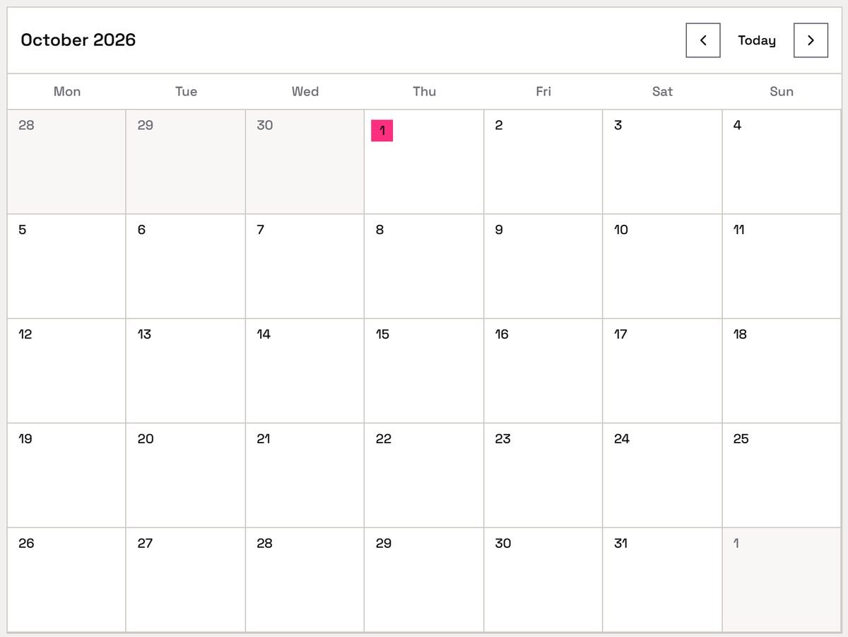 LinkedIn publishing calendar in the Marketing OS